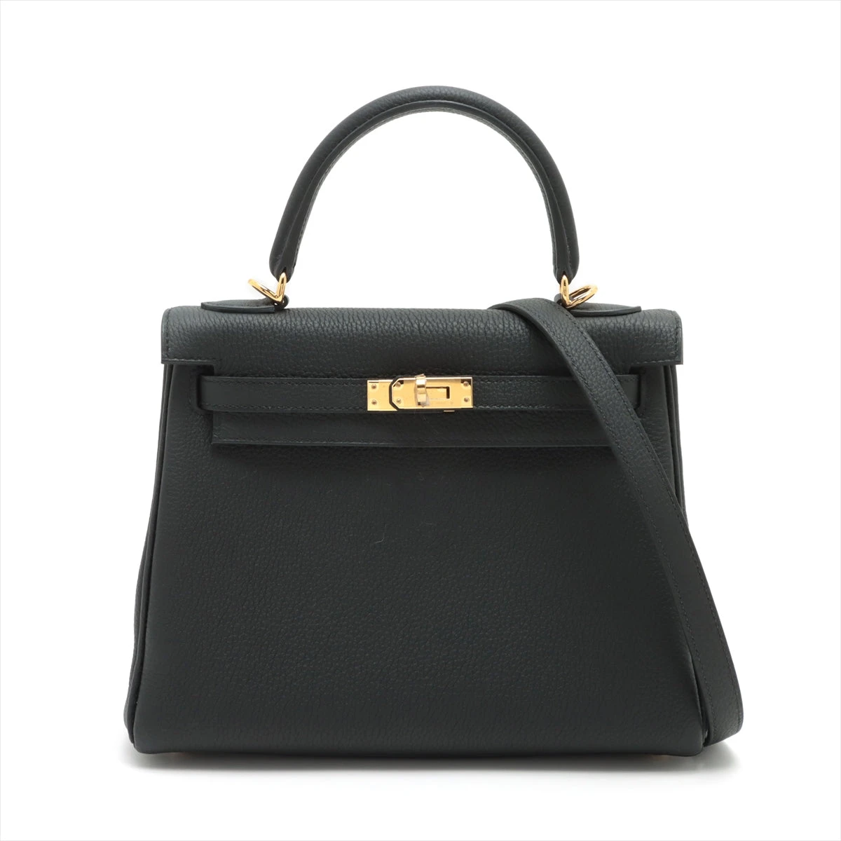 エルメス ケリー25 トゴ ブラック ゴールド金具 B:2023年 VM014605 