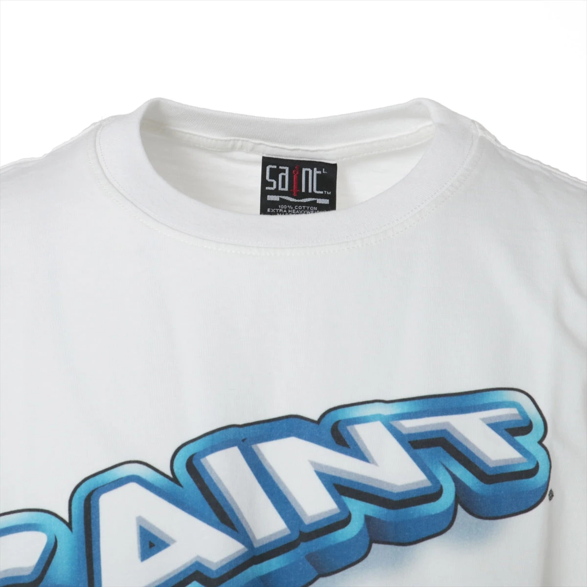 セントマイケル コットン Tシャツ L メンズ ホワイト シャーマー