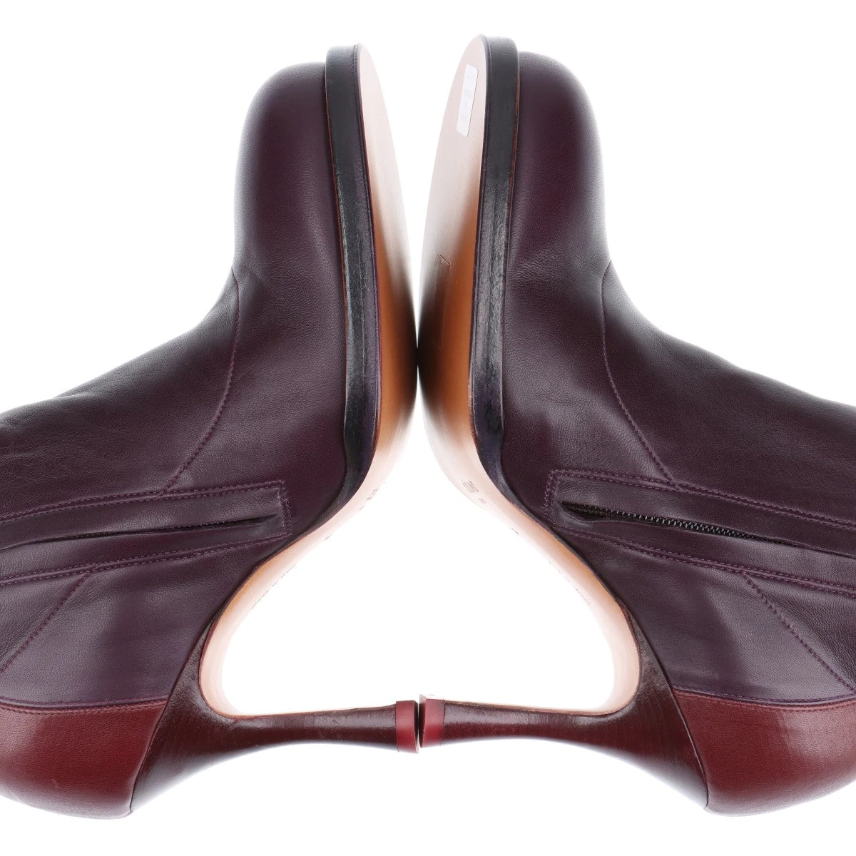 セリーヌ フィービー期 レザー ロングブーツ 36 レディース ボルドー