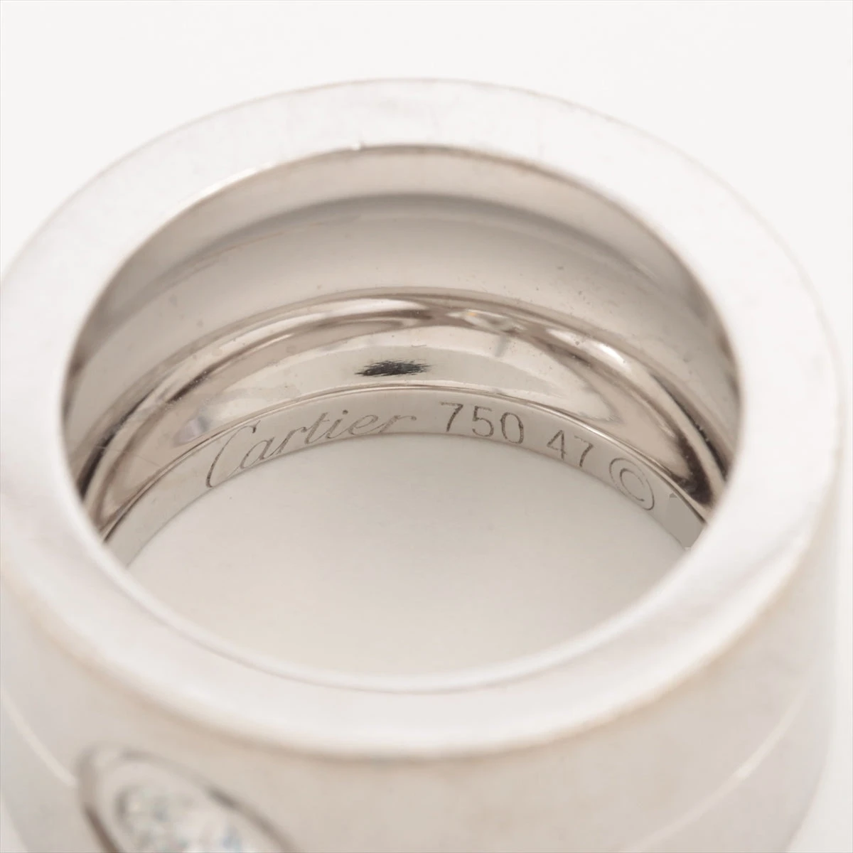 カルティエ ミニラブ リング 750WG 63号 4.2ｇ カルティエ ミニラブ リング 750(WG) 4.0g 54 一部打痕 B4049654
