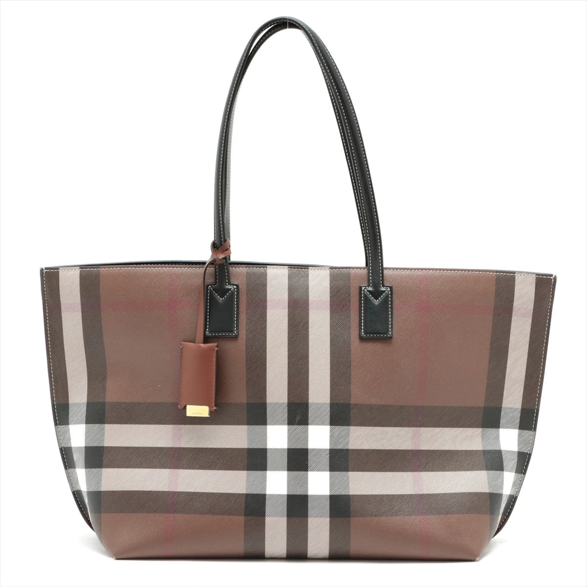 BURBERRY トートバッグ レザー ブラウン（良品『USED』 BURBERRY  