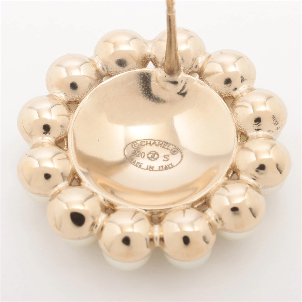 シャネル ココマーク GP×パール ピアス(両耳用) B15B ゴールド CHANEL