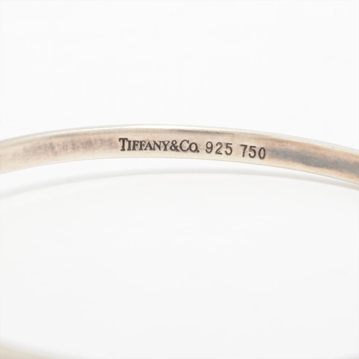 ティファニー　バングル　ラブノット　シルバー925×ゴールド750 ブレスレット TIFFANY&Co. 新品同様 ティファニー ラブ ノット バングル