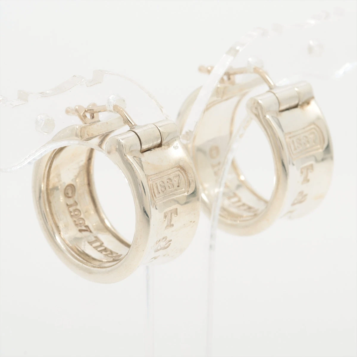 ティファニー 1837 ナロー フープピアス 925 15.0g シルバー