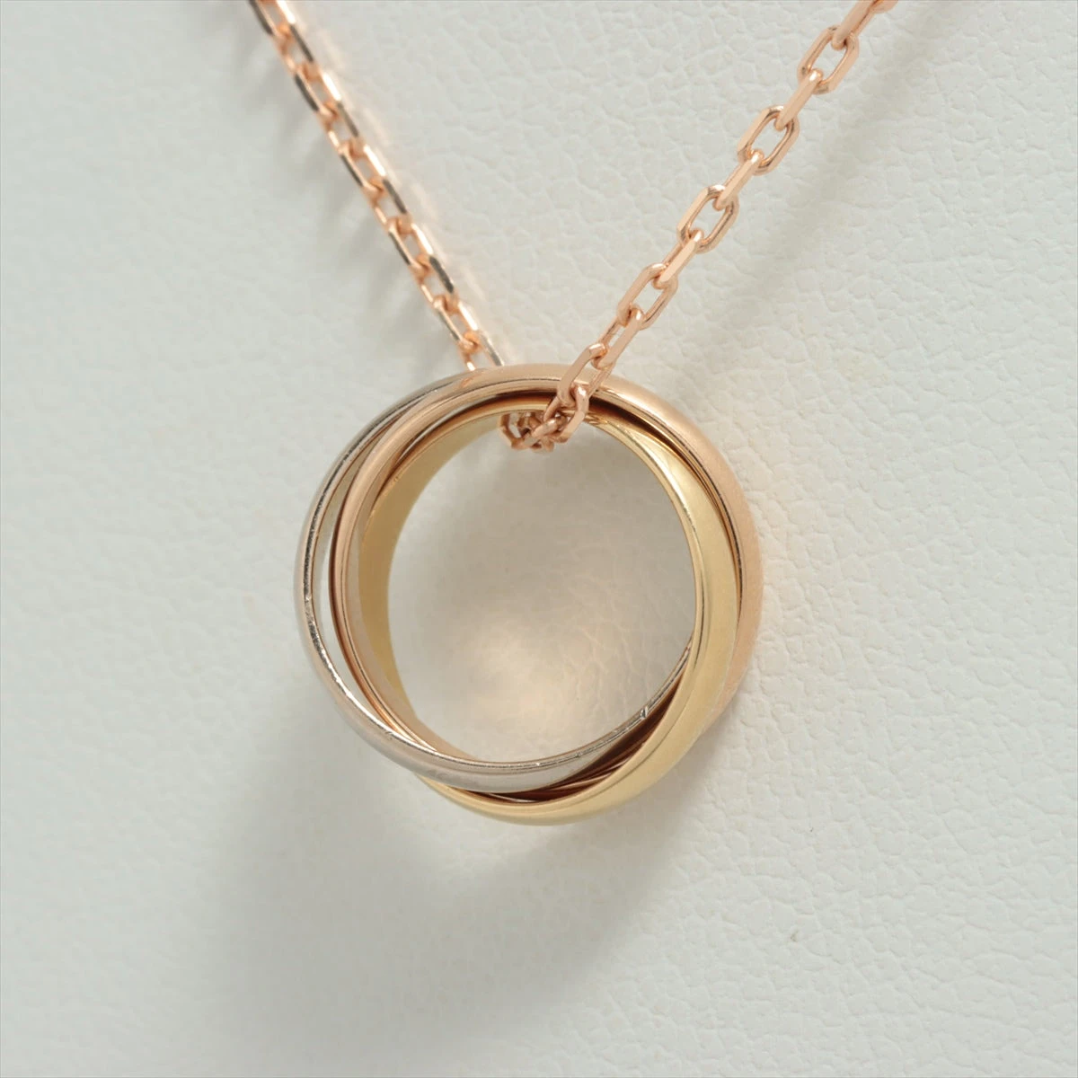 カルティエ ベビートリニティ ネックレス 750(YG×PG×WG) 3.9g