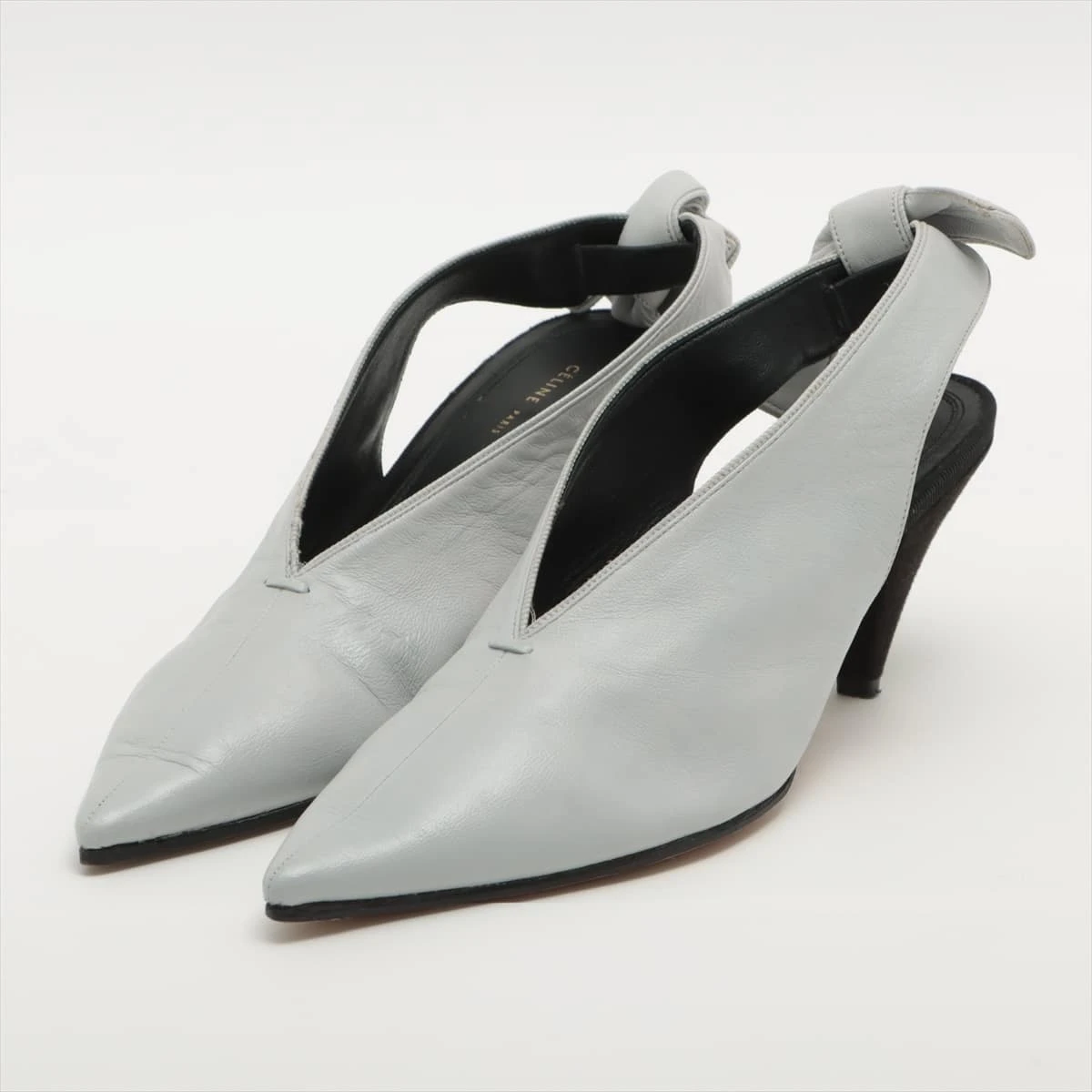 セリーヌ レザー パンプス 36 レディース グレー WZ219123｜中古