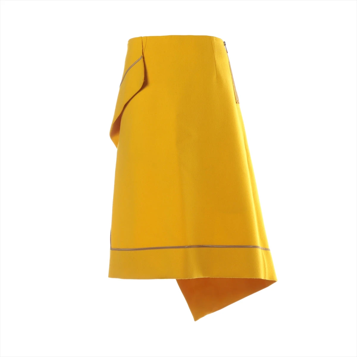 サカイ ウール×キュプラ スカート 0 レディース イエロー 21-05727