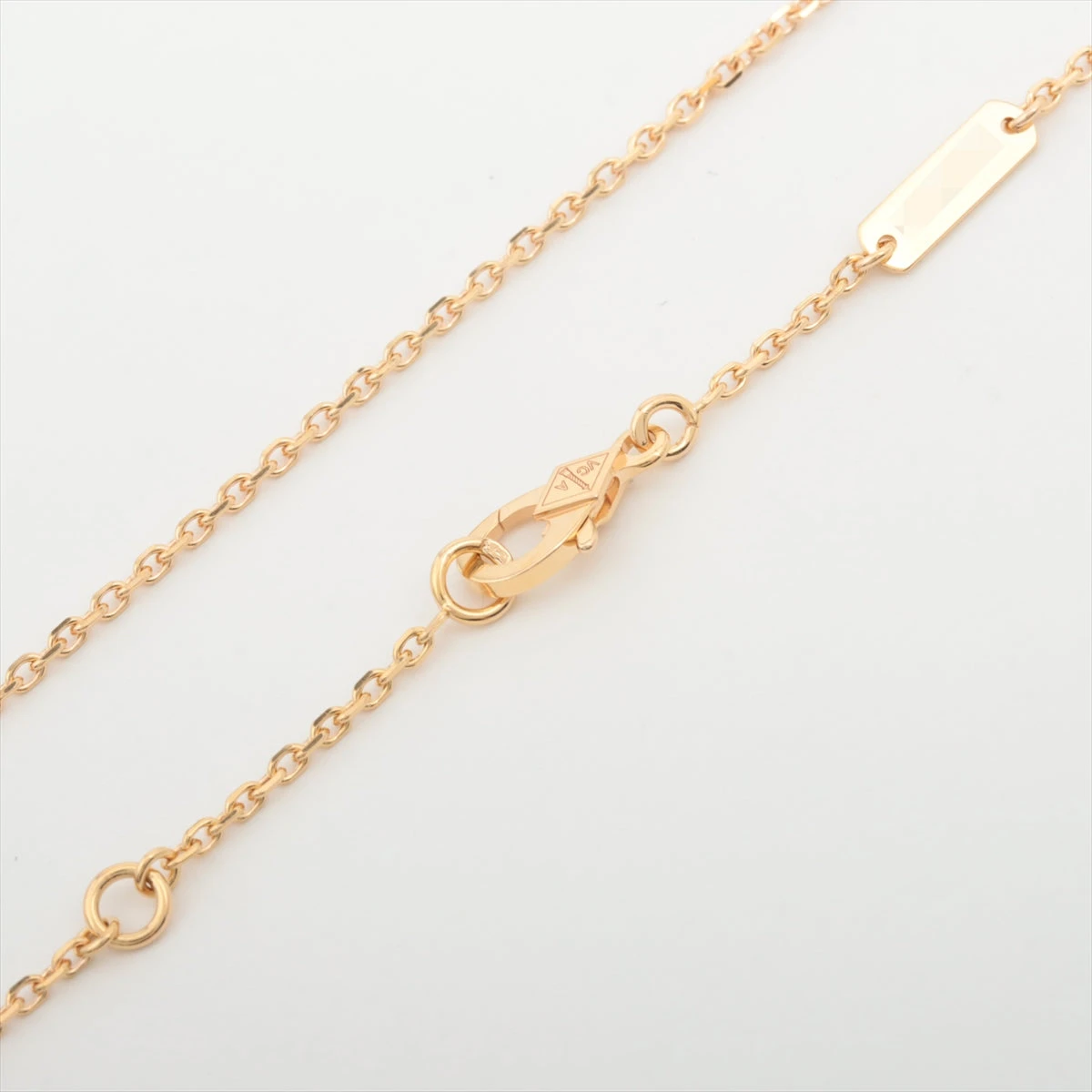 ヴァンクリーフ&アーペル ペルレ クローバー ダイヤ ネックレス 750(PG