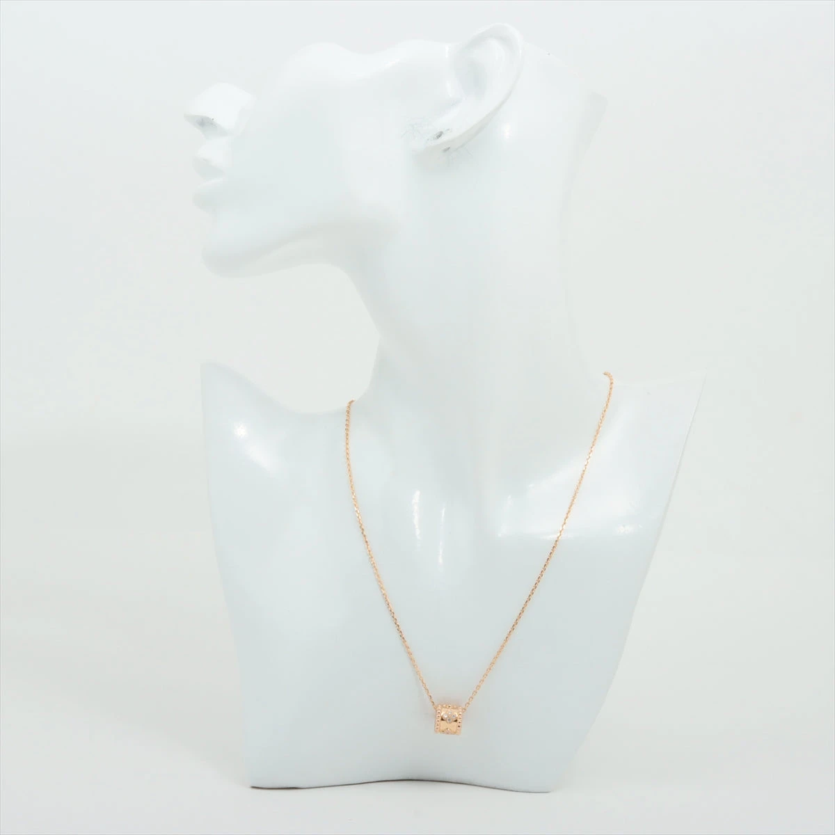 ヴァンクリーフ&アーペル ペルレ クローバー ダイヤ ネックレス 750(PG