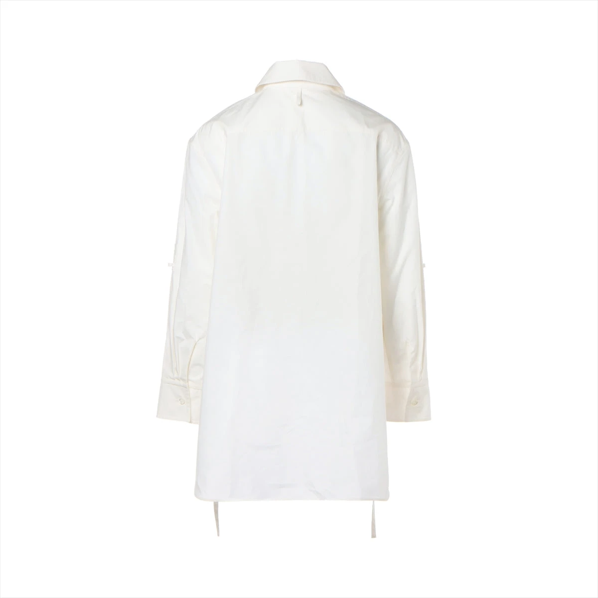 【美品】HERMES ブラウス ホワイト 白 34 エルメス コットン シャツ 34 レディース ホワイト VP006104