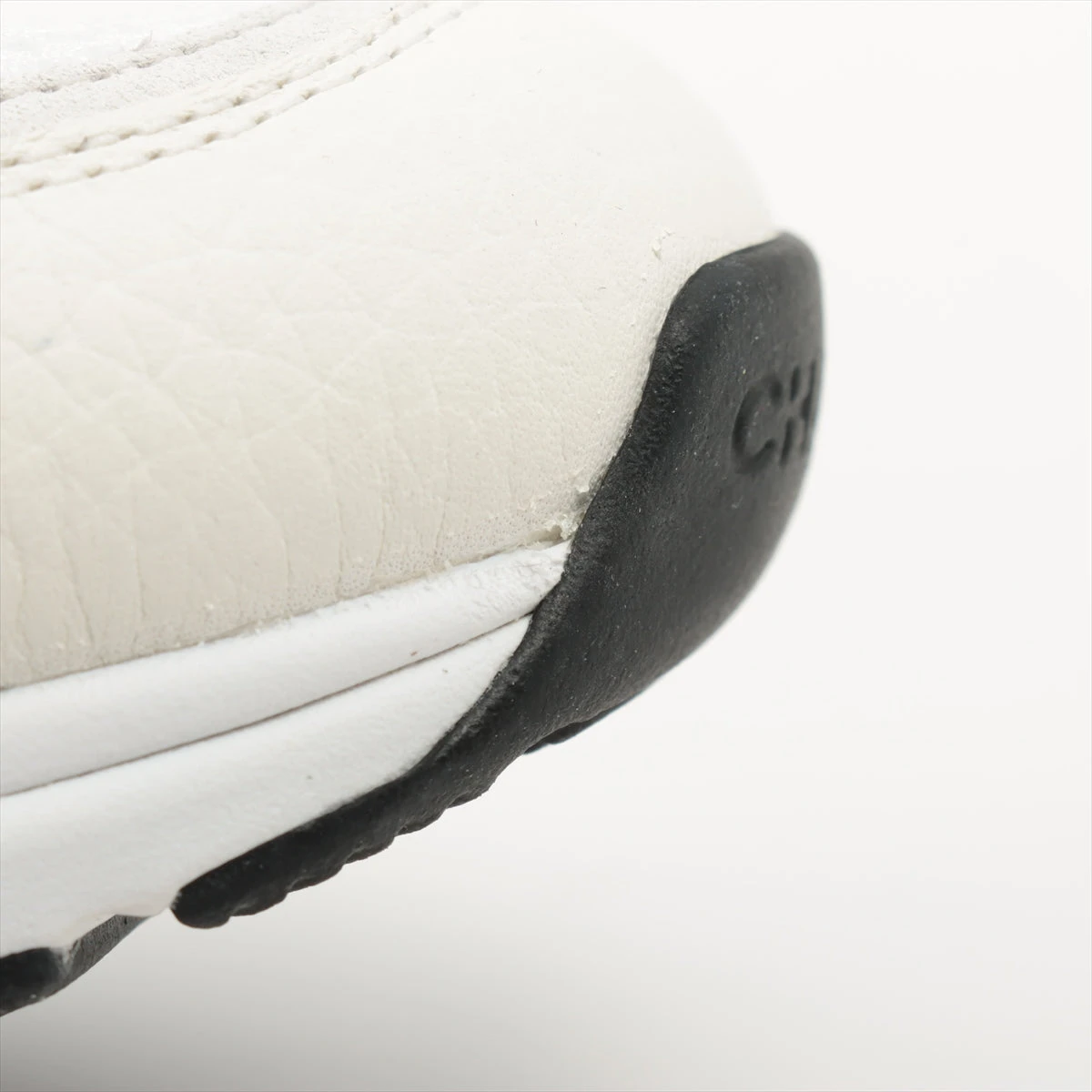 シャネル ココマーク メッシュ×レザー スニーカー 37 レディース