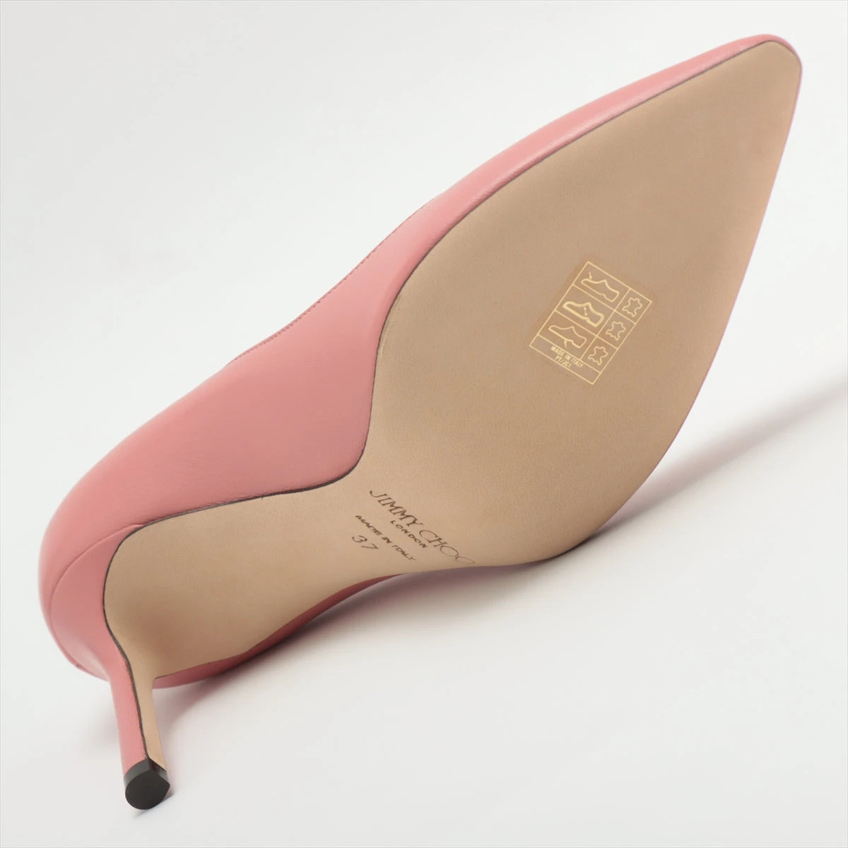 ジミーチュウ ROMY 85 レザー パンプス 37 レディース ピンク 箱