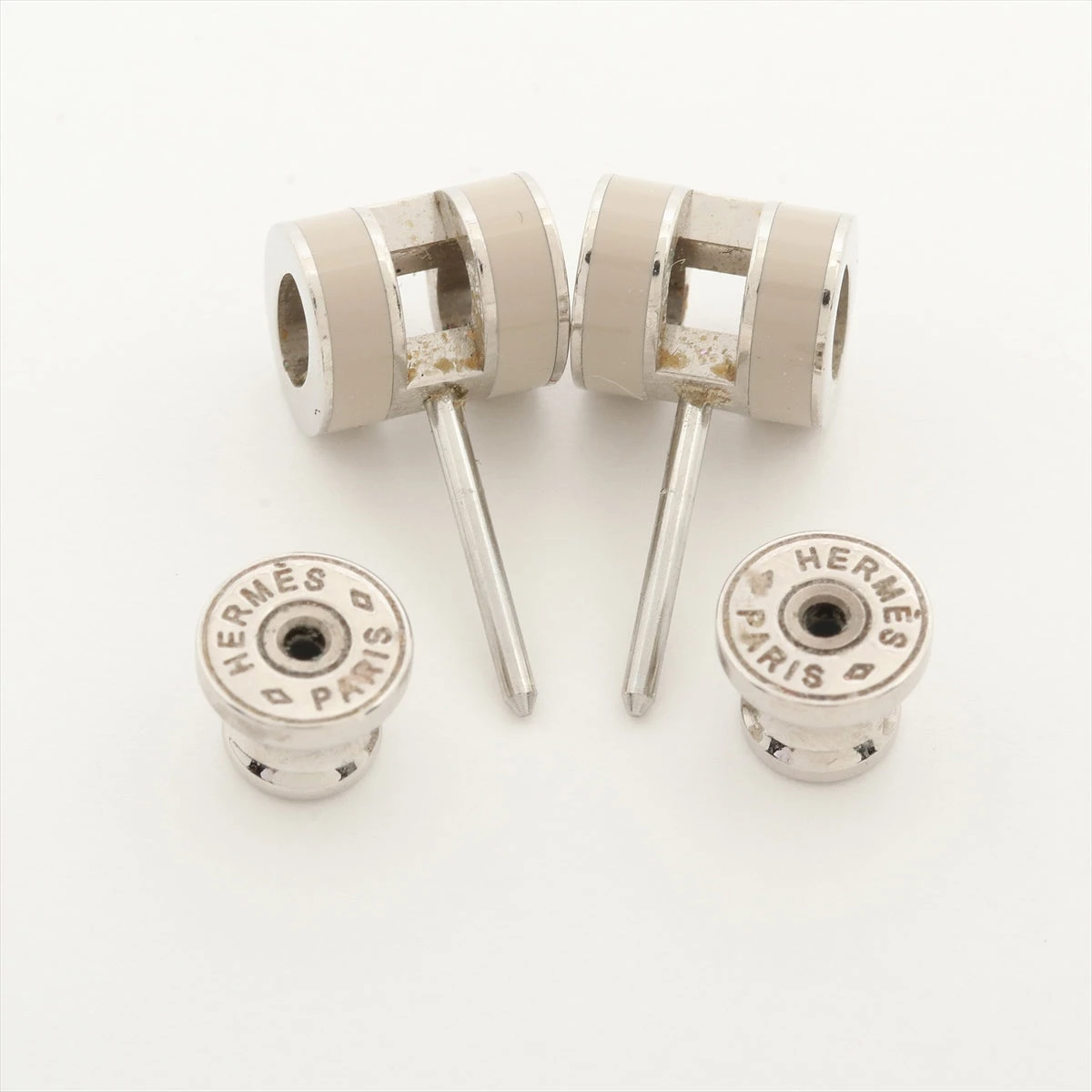 特売 ミニポップアッシュH エルメス ピアス(両耳用) シルバー GP アクセサリー