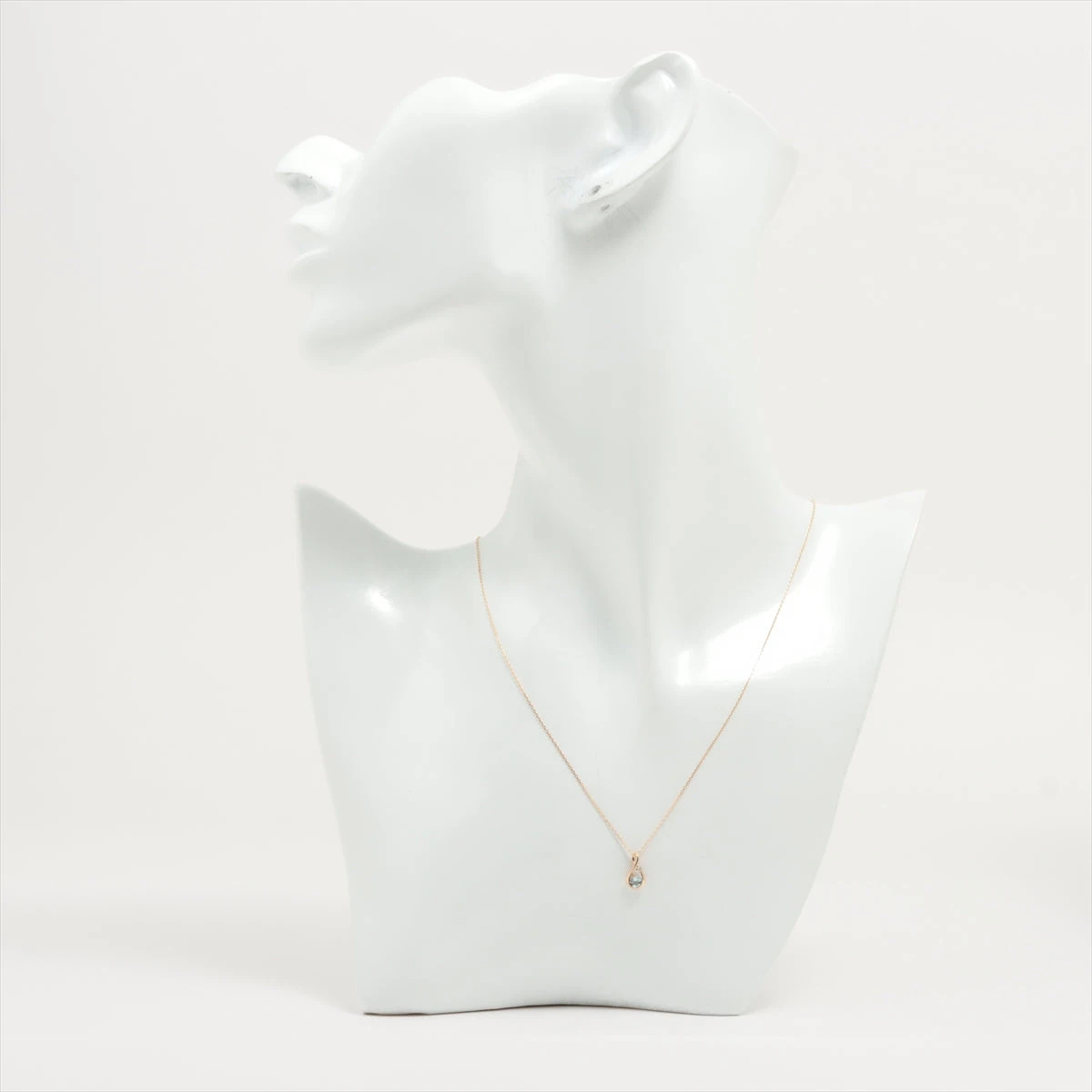 【タマリ】STAR JEWELRY◇アクアマリン&ダイヤK10◇ネックレス HORSESHOE AQUAMARINE(3月) NECKLACE(2JN1068)K10 ネックレス