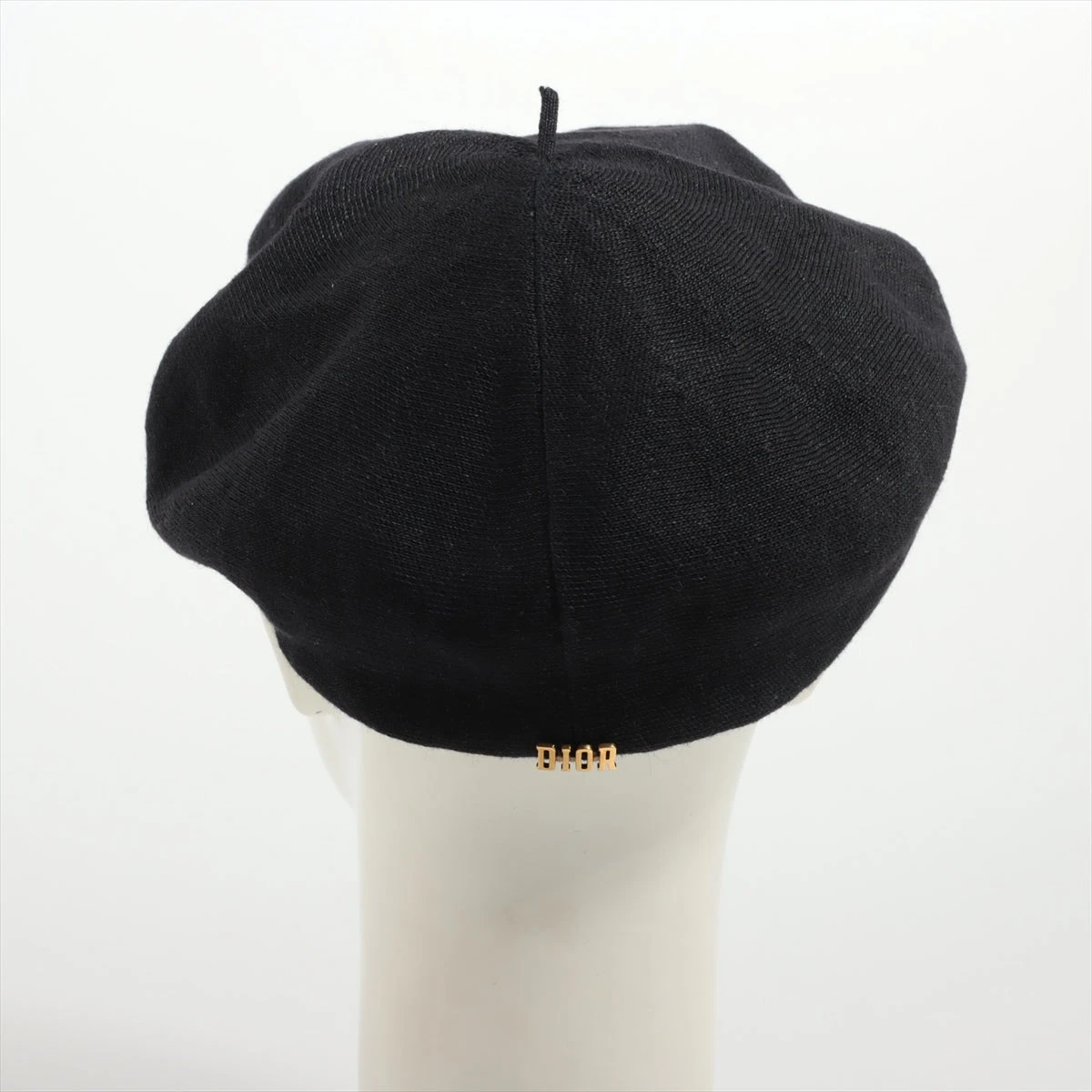 ディオール Diorロゴ ベレー帽 麻 ブラック A2130227｜中古