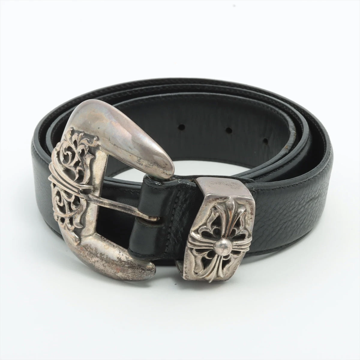 クロムハーツ クラシック3PC ベルト レザー×925 38 A2130111｜中古