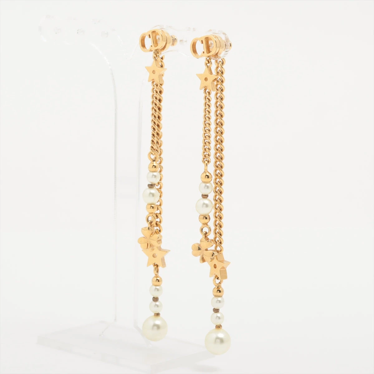 正規品Christian Diorディオールピアス両耳　フェイクパール　ゴールド Christian Dior クリスチャンディオール ピアス ゴールド