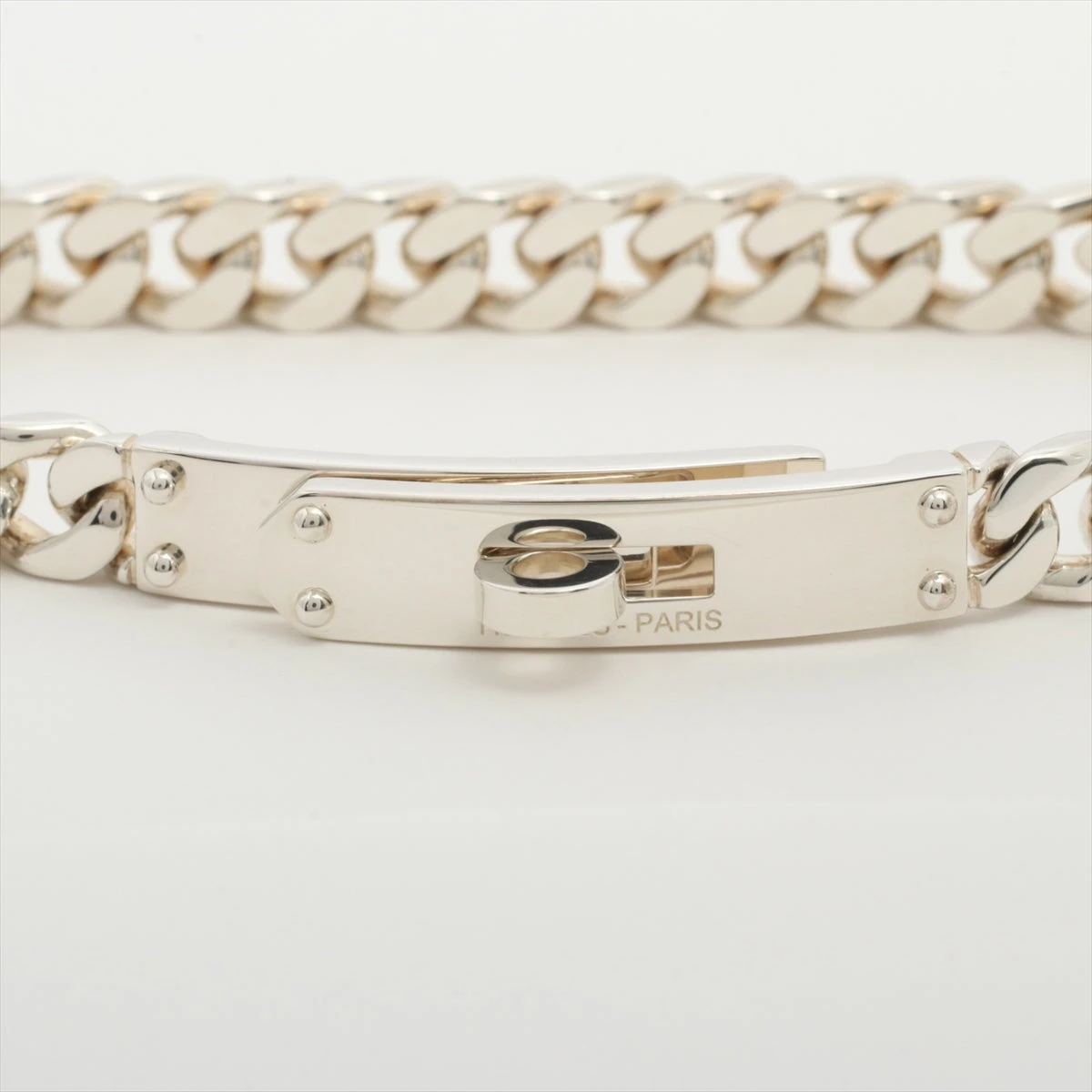 ギフトにも送料込*エルメス【ケリーグルメット】TPMブレスレット Bracelet Kelly Gourmette TPM ケリーグルメット (HERMES