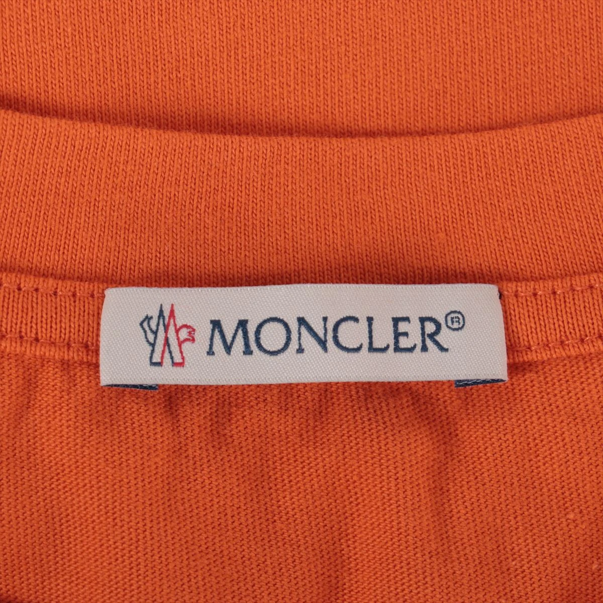 モンクレール 22年 コットン Tシャツ L メンズ オレンジ A2116944 