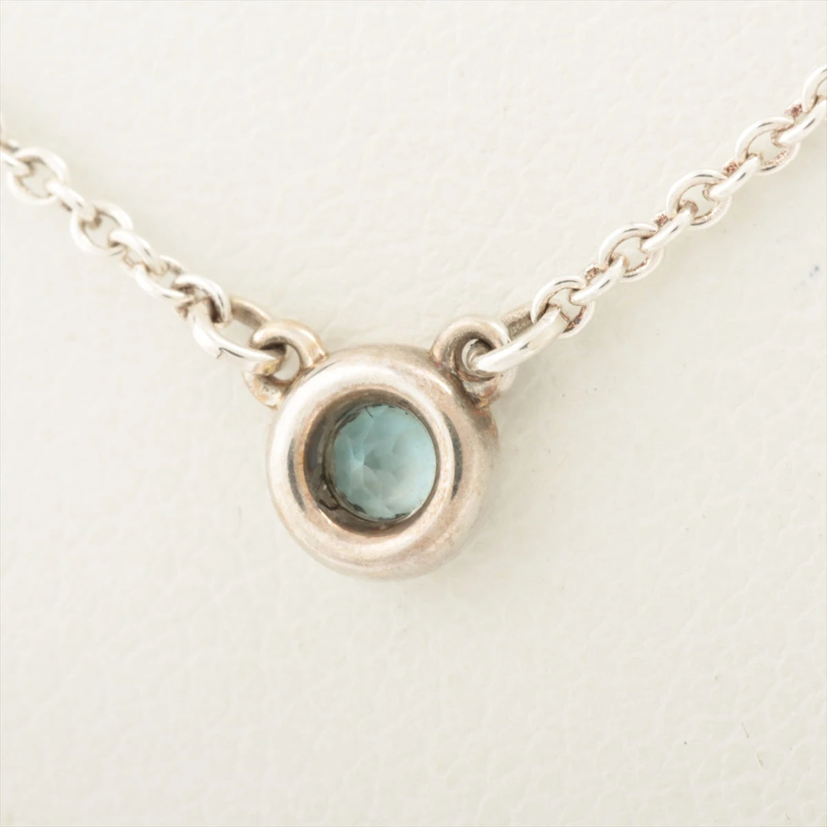 極美品✨️ティファニー　バイザヤード　カラー　アクアマリン　シルバー TIFFANY ティファニー バイザヤード ネックレス アクアマリン