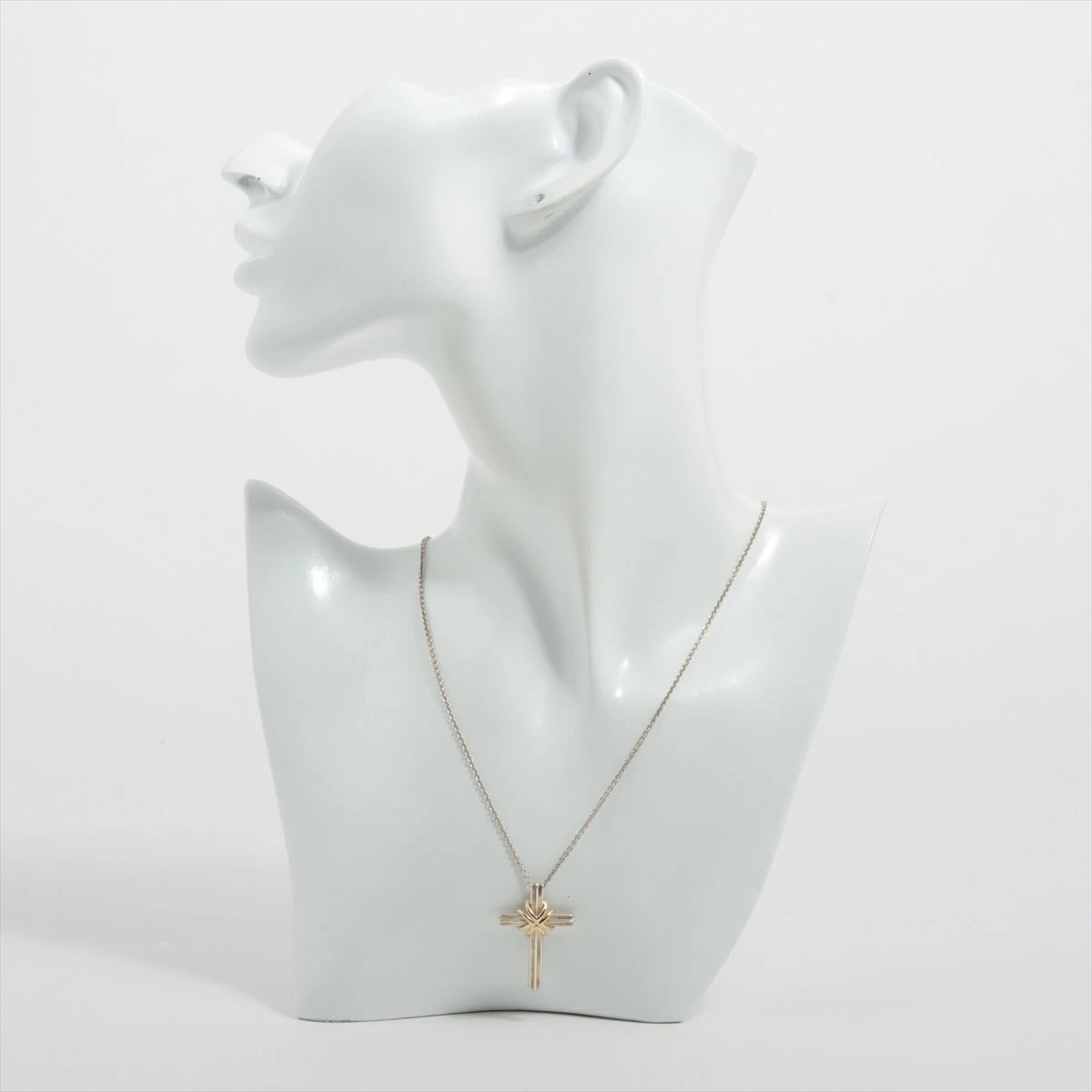 ティファニー　シグネチャークロス　ネックレス　９２５・７５０ TIFFANY&Co. TIFFANY＆Co. ティファニー 925 750 シグネチャー
