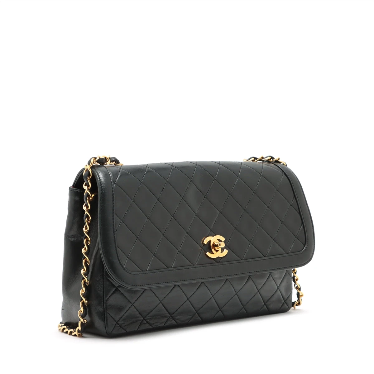 CHANEL★シャネル 中マトラッセシングル ラムスキン Aランク シャネル マトラッセ ラムスキン シングルフラップ シングル