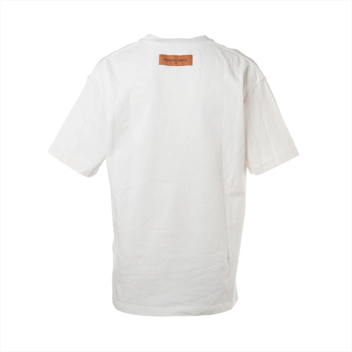 美品✨ルイヴィトン バックフラワープリント Tシャツ コットン ホワイト S LOUIS VUITTON(ルイヴィトン) フラワープリントTシャツRM221M