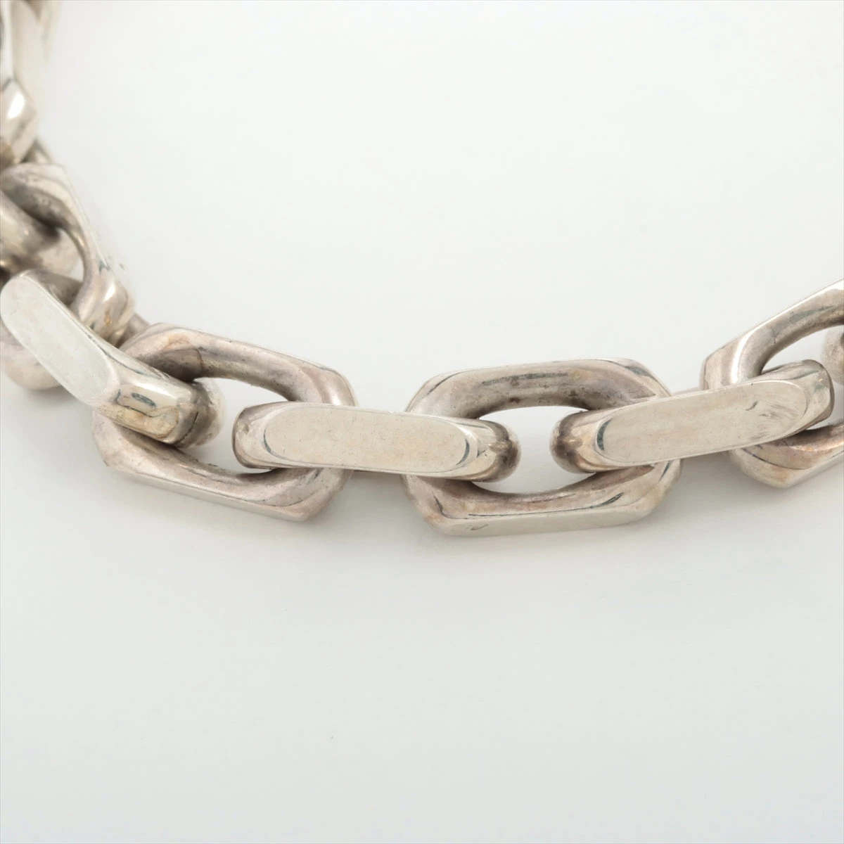 【美品】TIFFANY メイカーズワイドチェーンブレスレット　シルバー＆ゴールド TIFFANY&Co. ティファニー メイカーズ ワイド チェーン