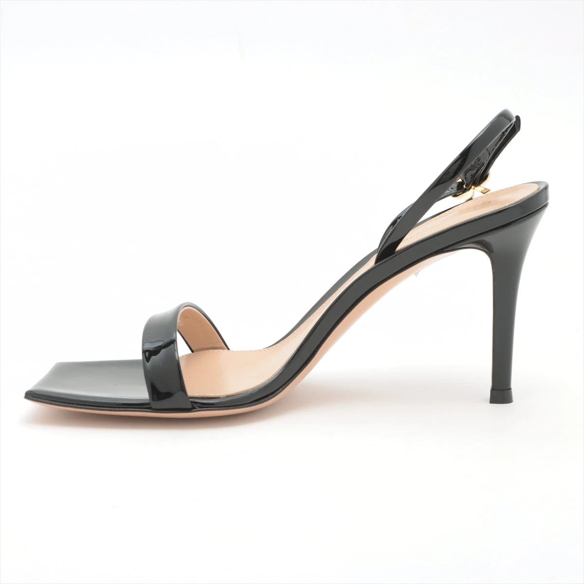 新品未使用 パテントレザー サンダル ジャンヴィトロッシ パテントレザー サンダル 36 レディース