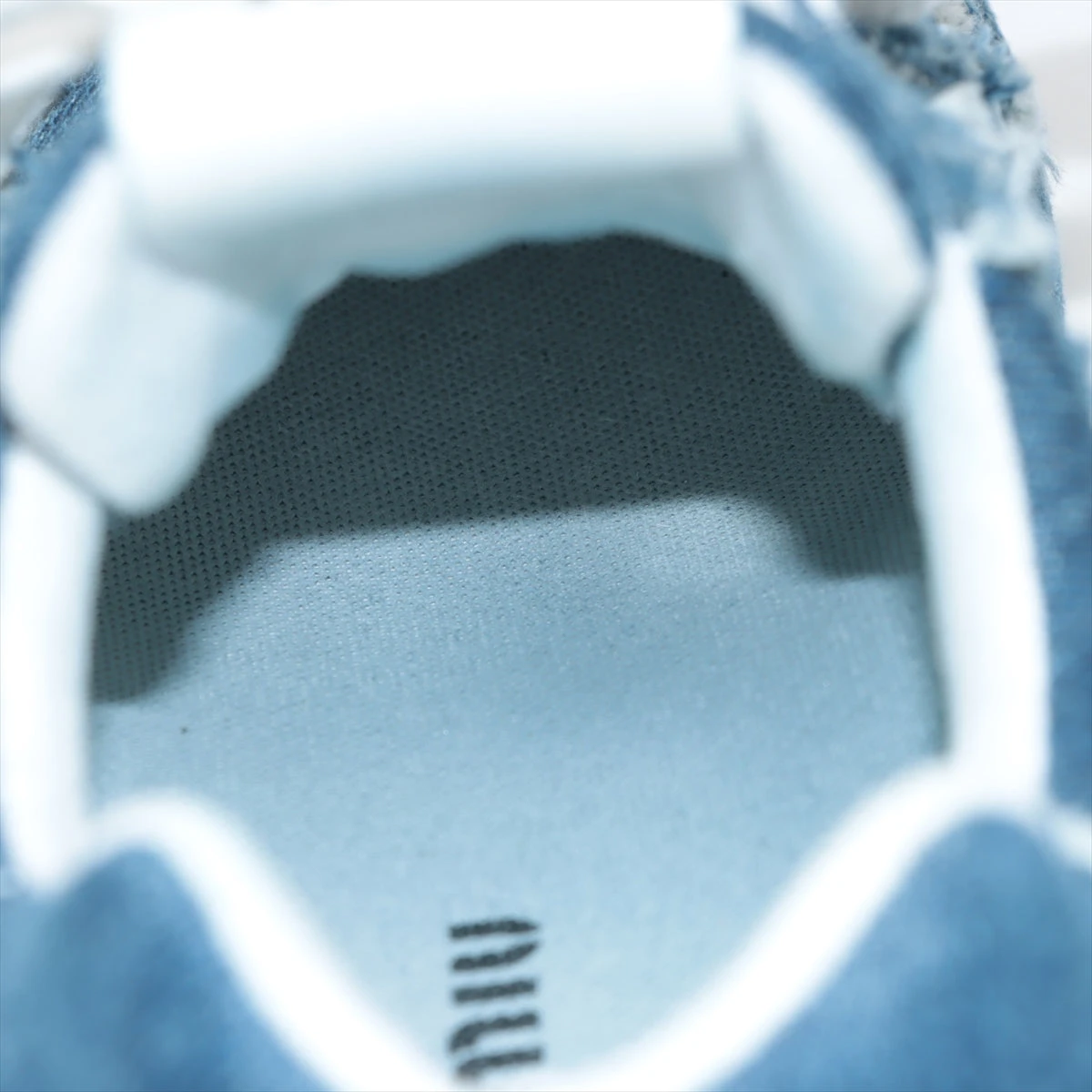 ミュウミュウ×ニューバランス デニム スニーカー 39 1/2 レディース