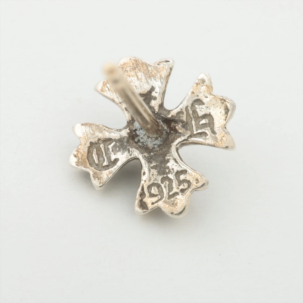 クロムハーツ スタッド CHプラス ピアス(片耳用) 925×14K 0.7g No2