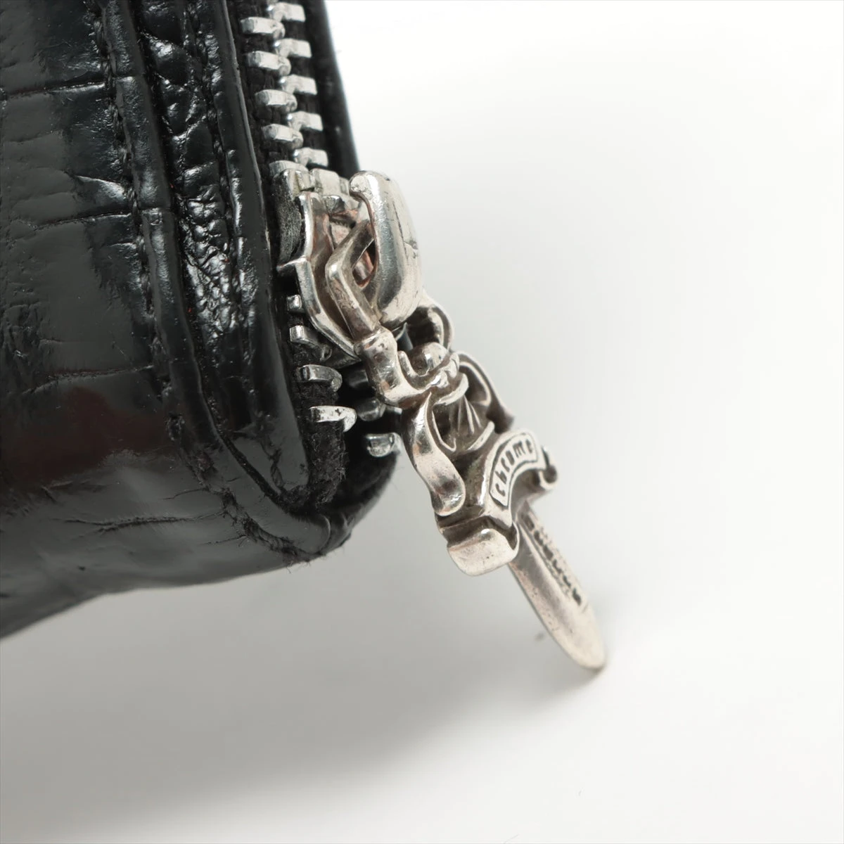 クロムハーツ REC F ZIP ウォレット 表記なし ブラック×シルバー