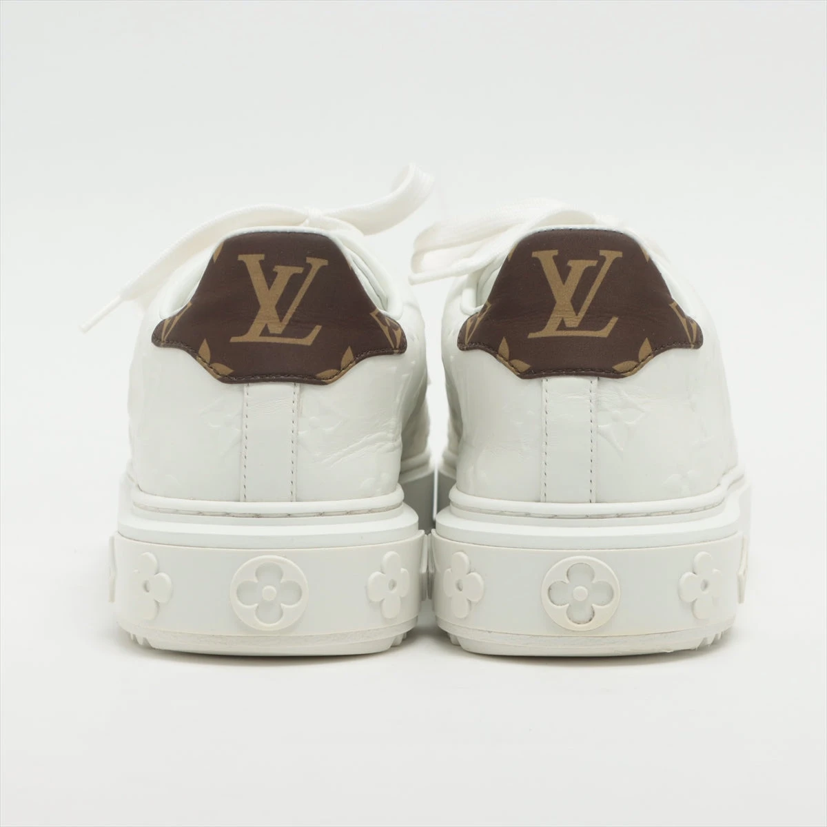 ヴィトン タイムアウトライン 22年 レザー スニーカー 38 1/2