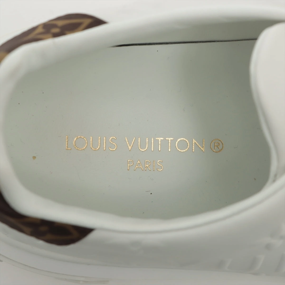 ヴィトン タイムアウトライン 22年 レザー スニーカー 38 1/2