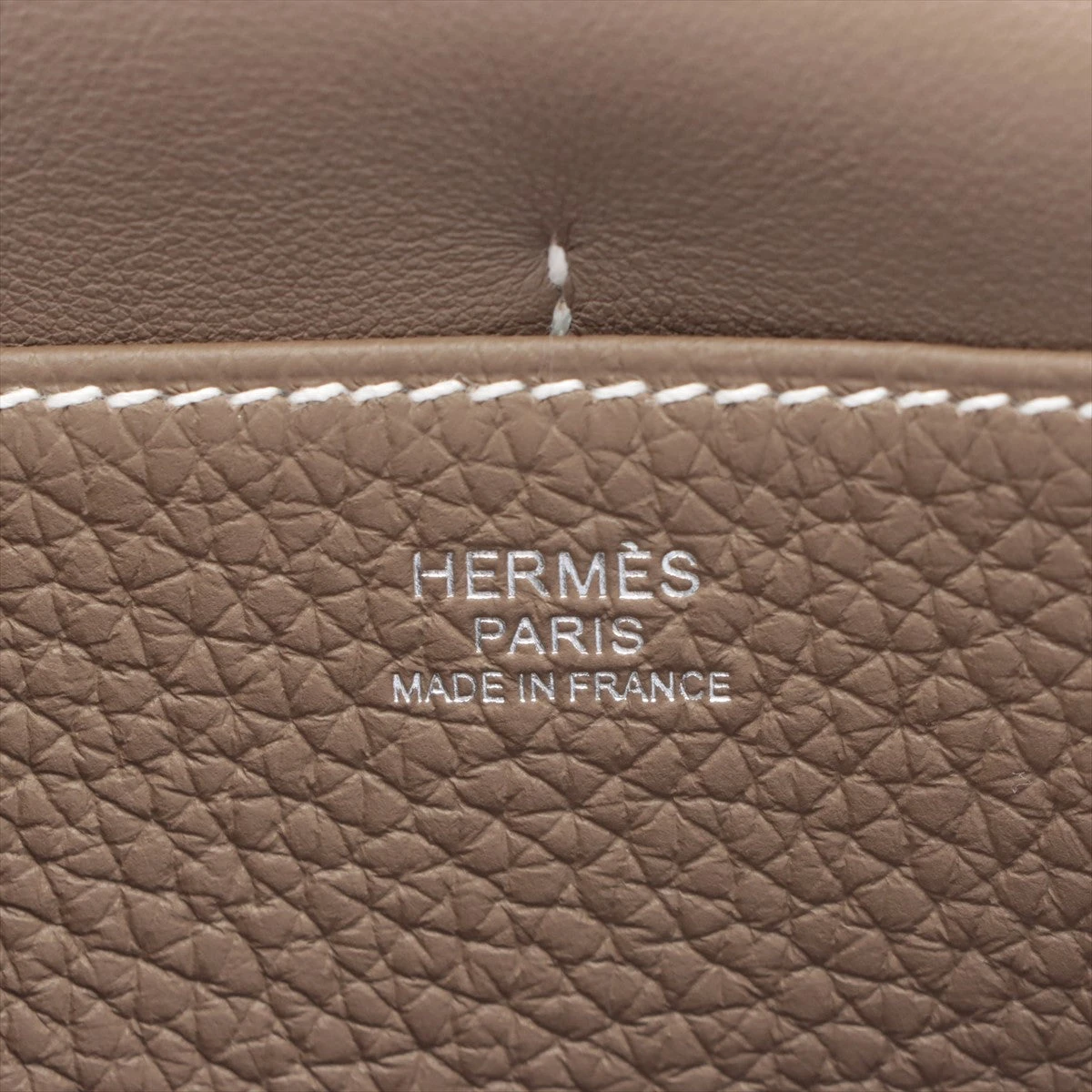 エルメス アルザン25 トリヨンクレマンス エトゥープ シルバー