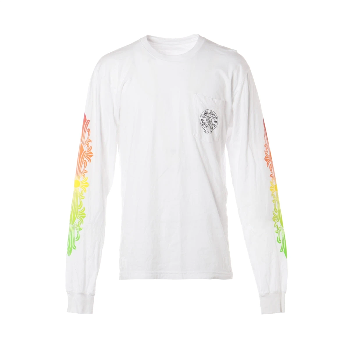 【最安値】 クロムハーツ ホワイト L コットン ロングTシャツ トップス