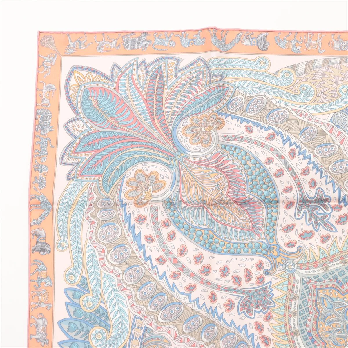 専用です。エルメス カレ140 Le Jardin de la Maharani Hermes Cashmere 140 GM Le Jardin de la Maharani Shawl Scarf