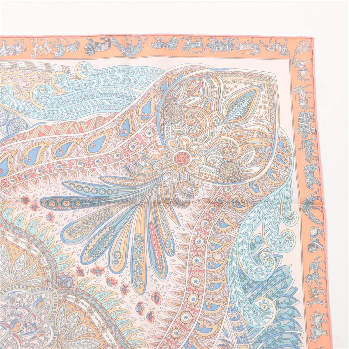 エルメス カレ90 LE JARDIN DE LA MAHARANI マハラニの庭 スカーフ