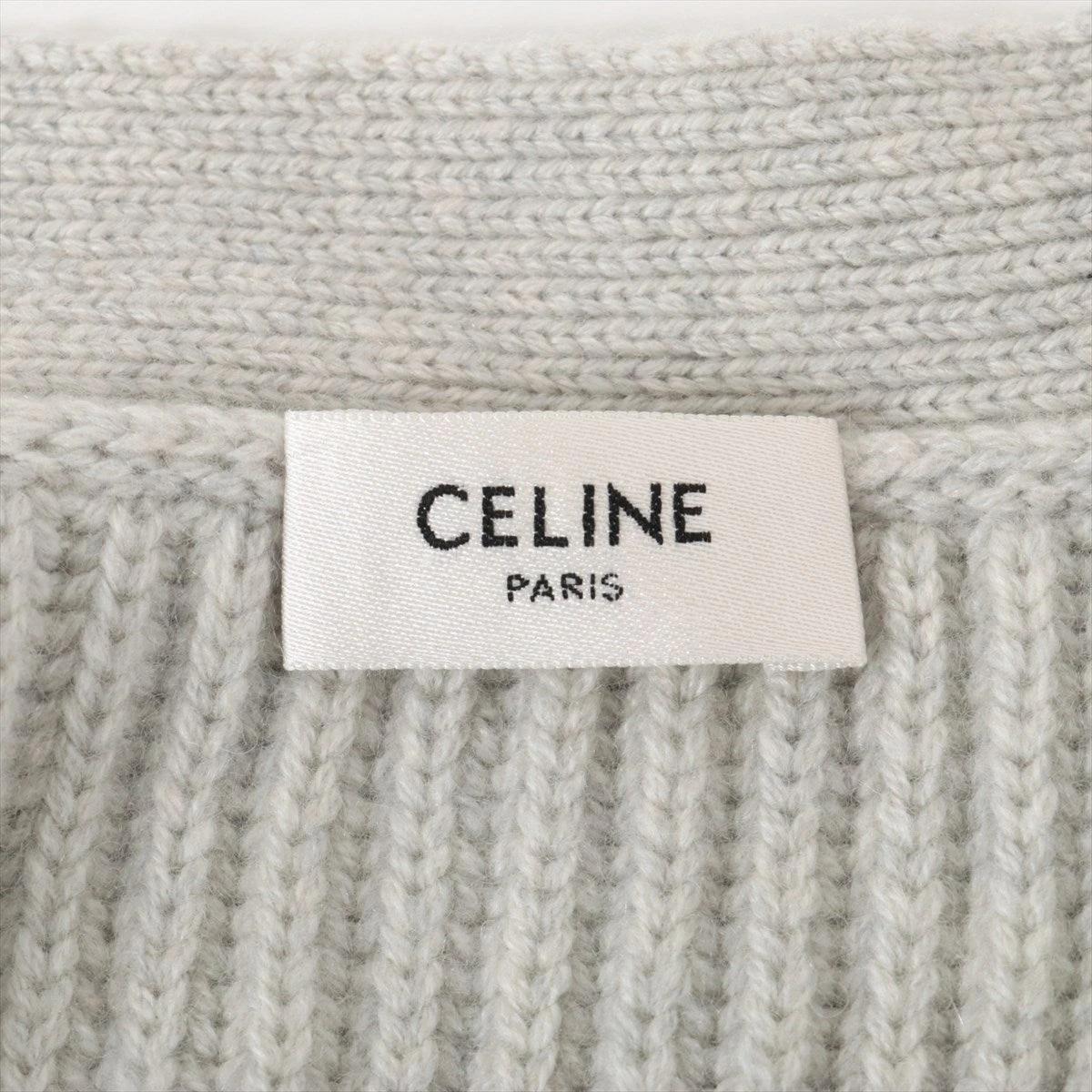 CELINE - セリーヌ エディ期 カーディガン セリーヌ エディ期 カシミヤ カーディガン XS レディース グレー