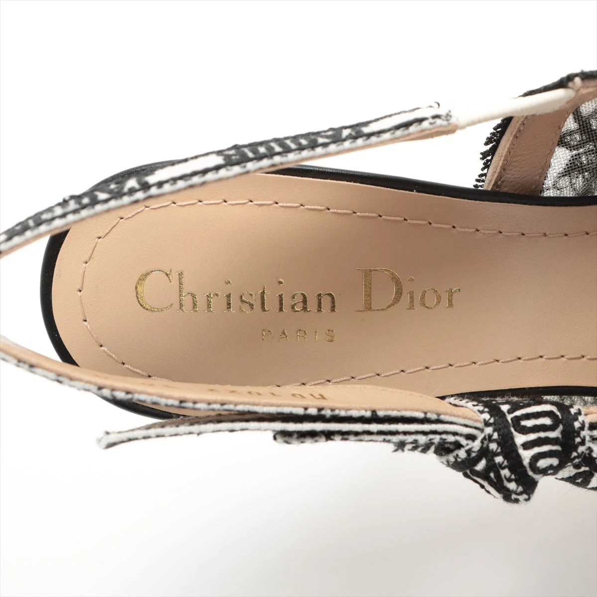 ディオール Christian Dior メッシュ パンプスピンクベージュ