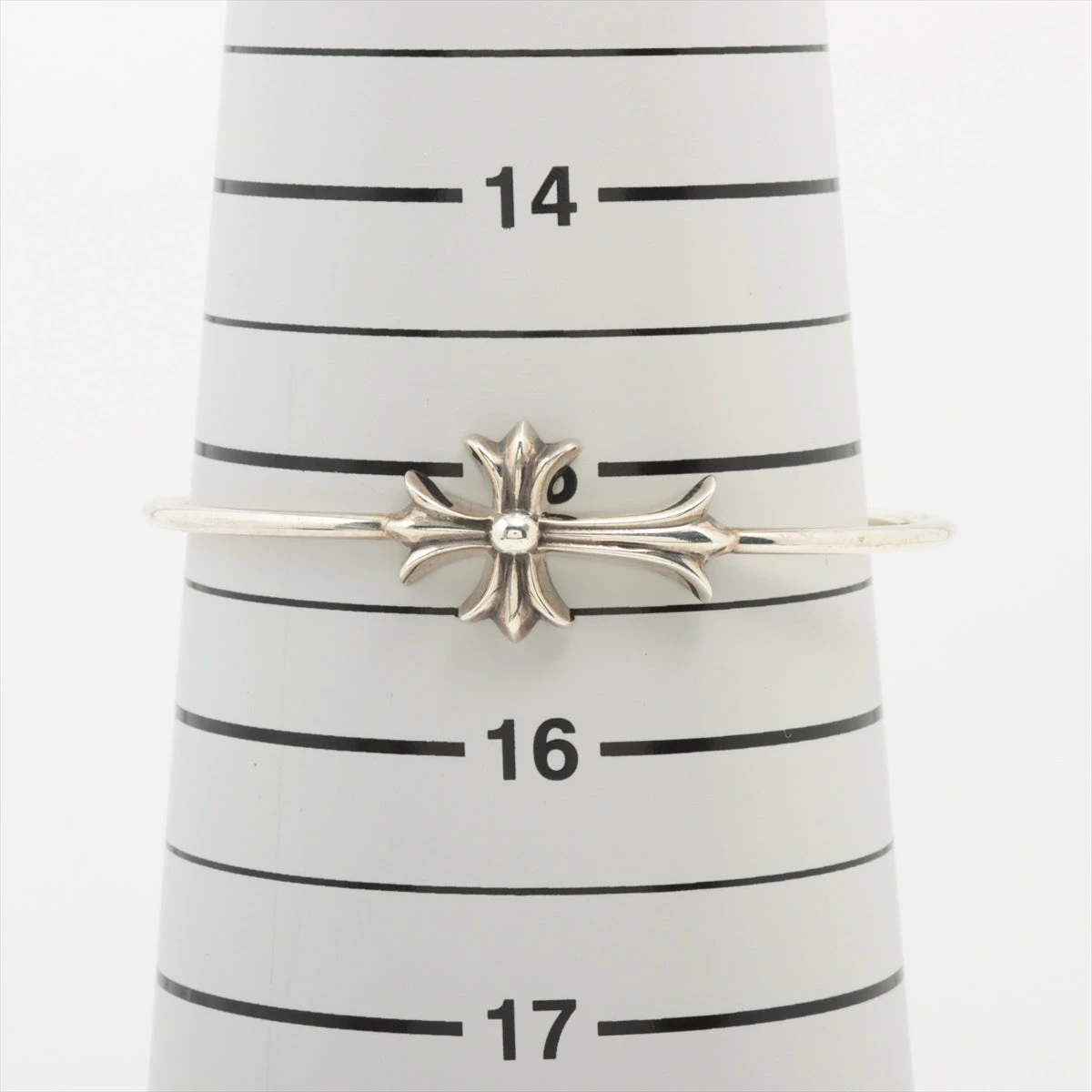 クロムハーツ スキニーCHクロス バングル 925 10.3g A2172823｜中古