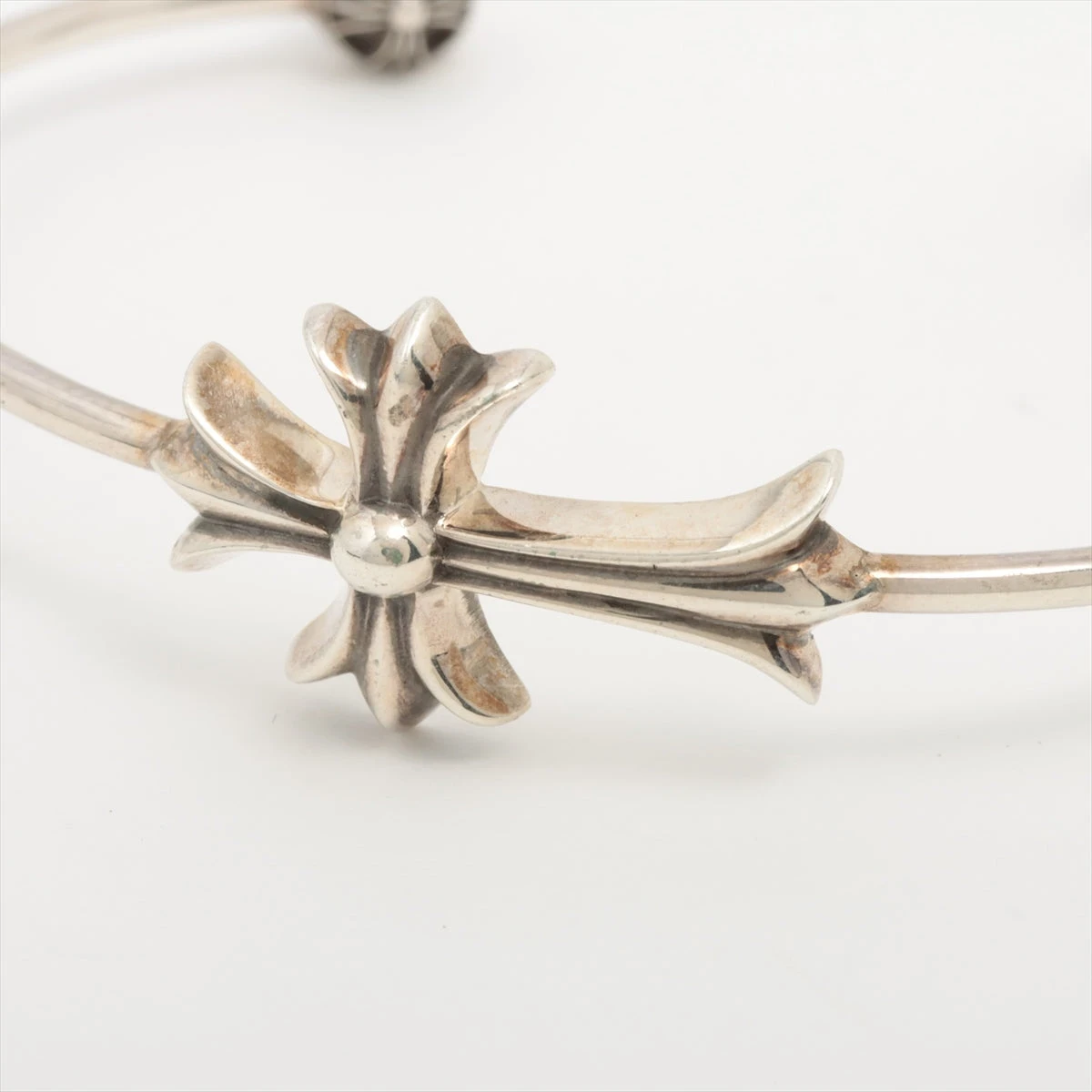 クロムハーツ スキニーCHクロス バングル 925 10.3g A2172823｜中古