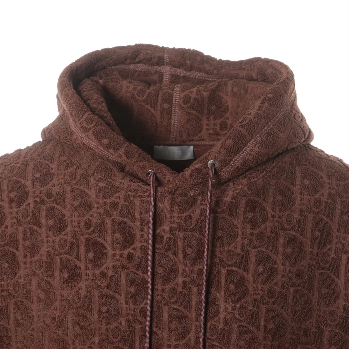 ディオール オブリーク コットン パーカー M メンズ ブラウン