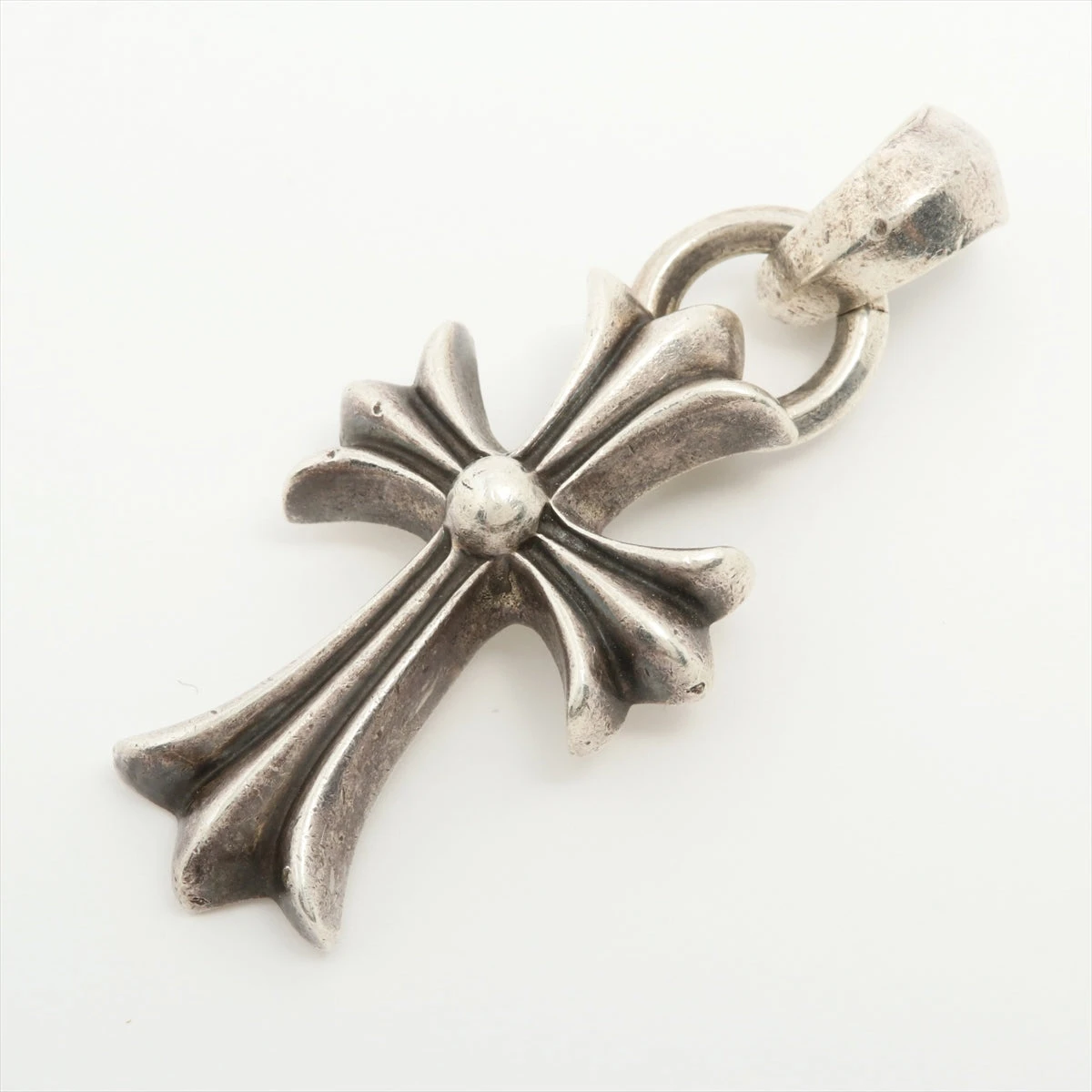 クロムハーツ スモールCHクロス ペンダントトップ 925 24.4g Wベイル  