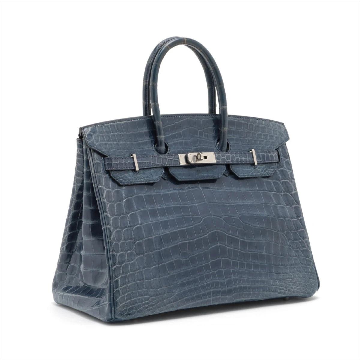 エルメス バーキン35 ニロティカス ブルーマリン シルバー金具 □P