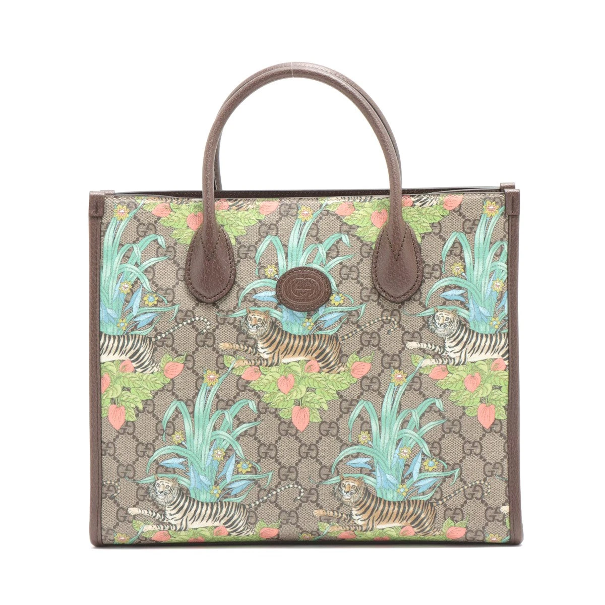 グッチ GGスプリーム タイガー ハンドバッグ PVC グッチ/GUCCI/GGスプリーム/GGメッセンジャーバッグ/ネオ