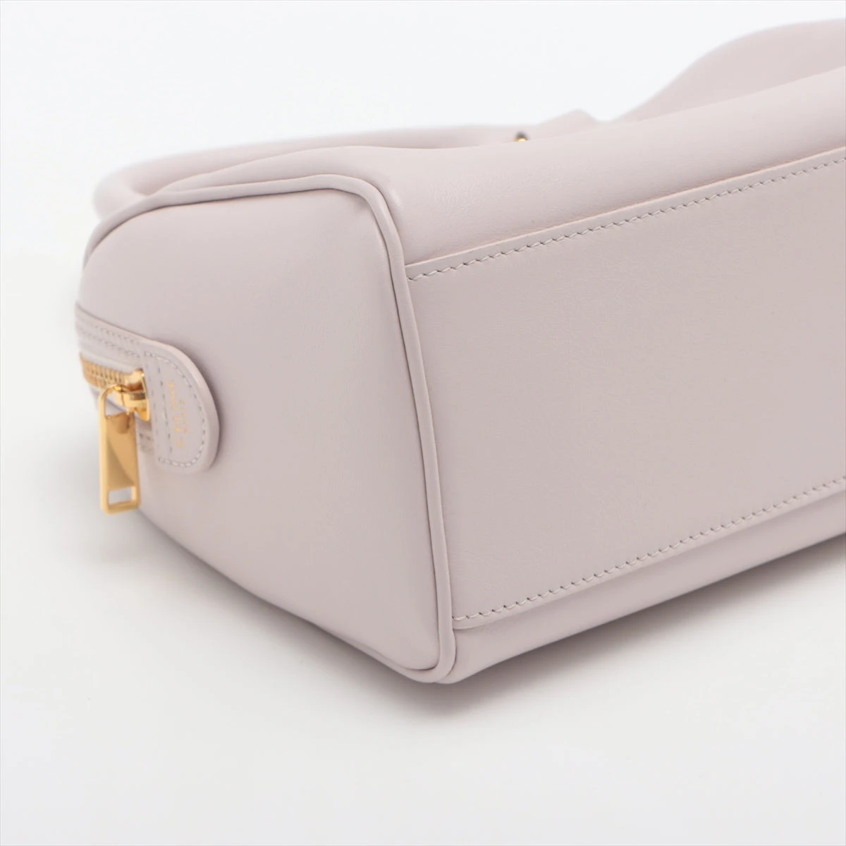 【CELINE 】　レザー ハンドバッグ　ミルキーピンク CELINE セリーヌ ブギーバッグ ハンドバッグ キャンバス/レザー