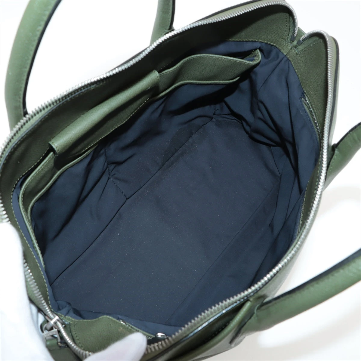 ヴァレクストラ マイロゴ レザー 2WAYビジネスバッグ カーキ AP039468