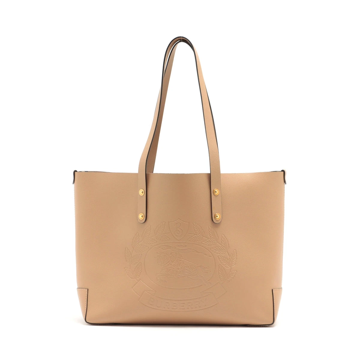 Burberry ベージュレザートートバッグ BURBERRY ベージュ レザートートバッグ
