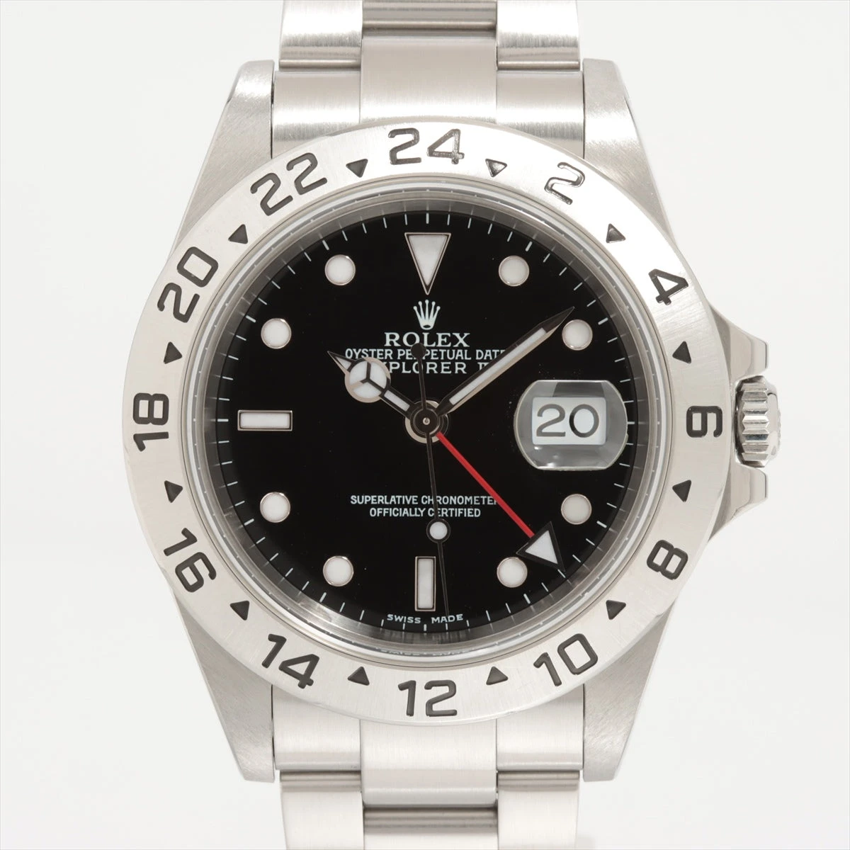 ロレックス AT 16570 エクスプローラー2 デイト 稼働 黒文字盤